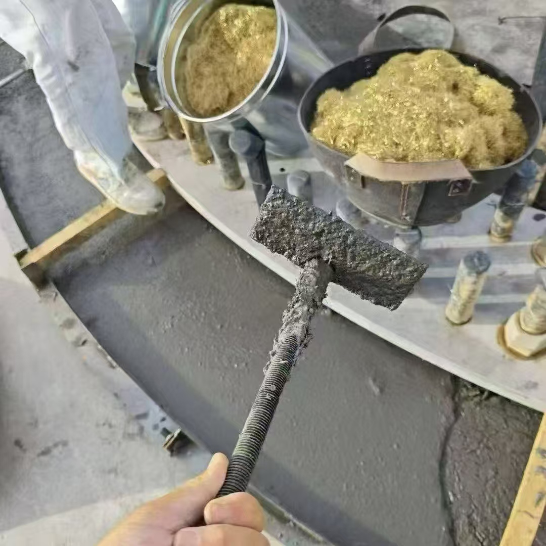 崇明C120钢纤维高强无收灌浆料 轧机压缩机汽轮机发电机锻压设备底座灌浆材料